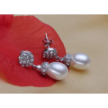 Freshwater Real Pearl Earring AAA Drop 8-9mm Women Pearl Earring Jewel